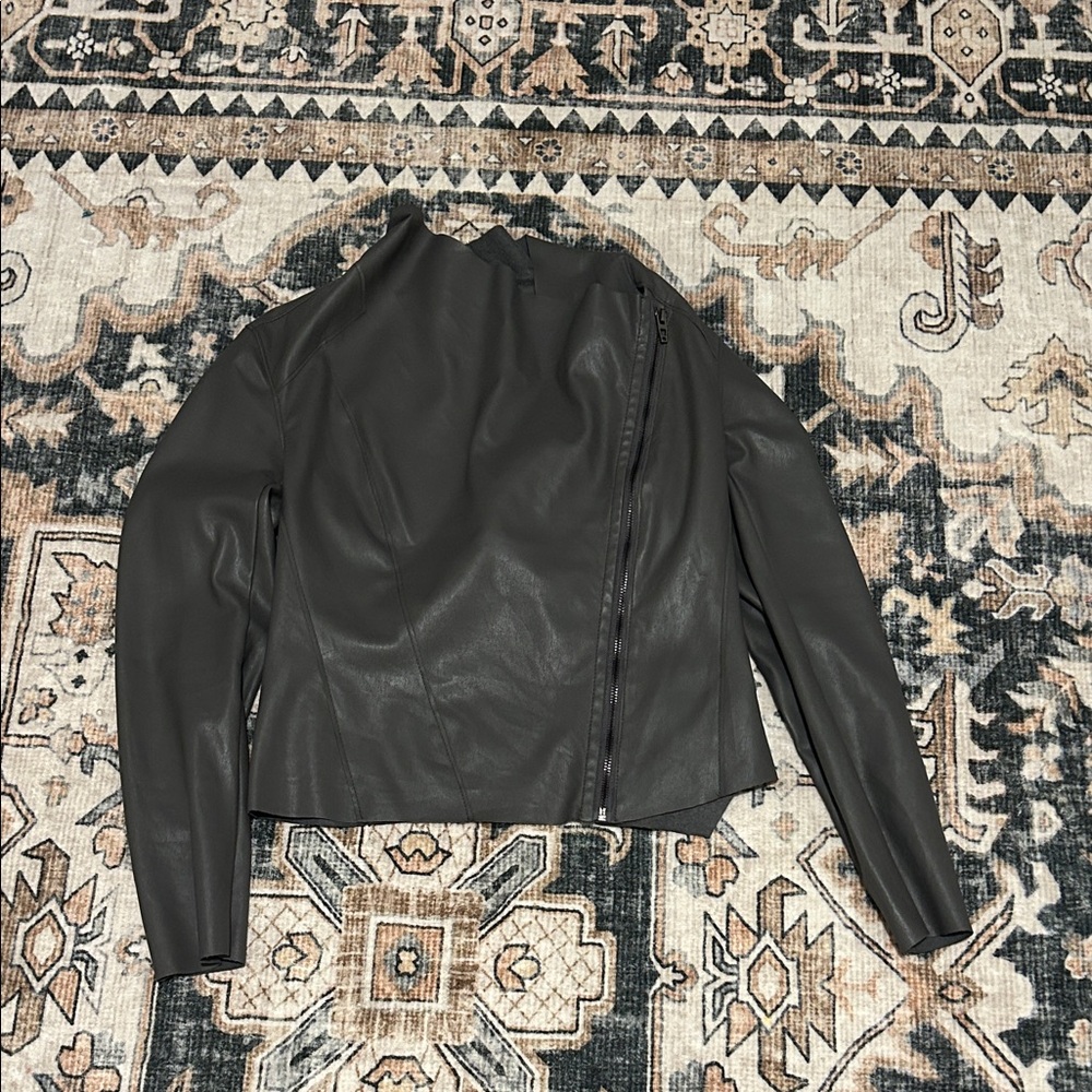 Blank NYC Charcoal Faux Leather Jacket